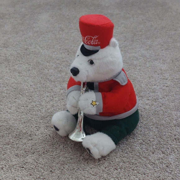 VINTAGE COCA-COLA POLAR BEAR Marching Musical Band Plush Set - Picture 8 of 9